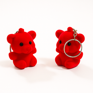 Red Teddy Bear Keychain